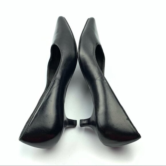 Liz Claiborne flex heels 6.5 Gertie black leather - Picture 5 of 12